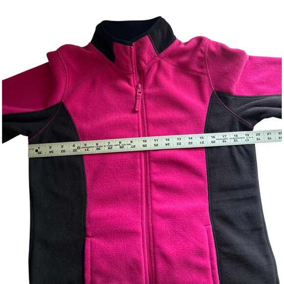 Made For Life Womens Medium Full Zip Fleece Jacket Pink & Black Everyday Jacket - Picture 5 of 6
